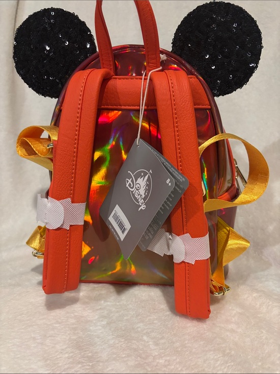 Disney Parks Loungefly Minnie Halloween Sequin Mini Backpack NWT main image 5